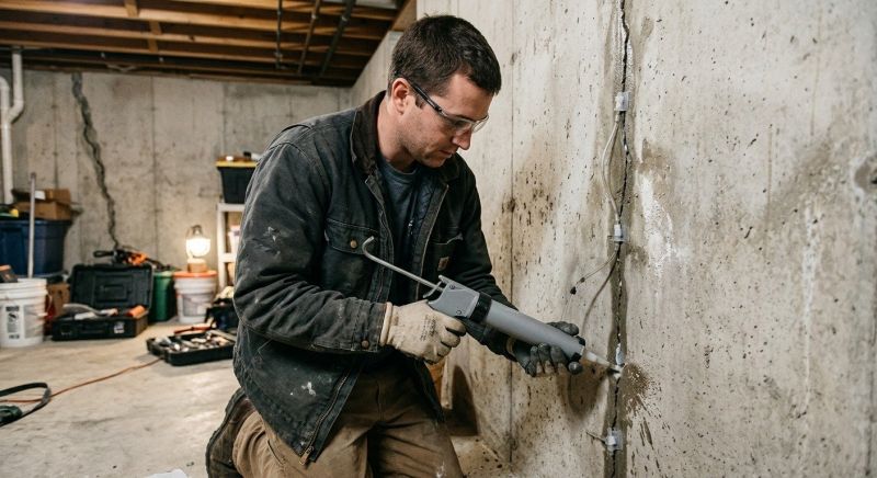 Basement Crack Repair in Hagerstown, MD