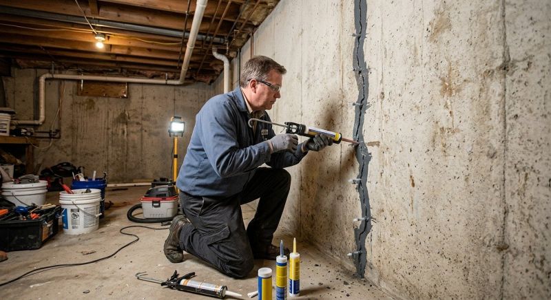 Basement Crack Repair in Hagerstown, MD