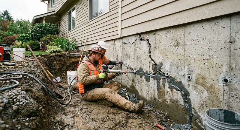 Basement Crack Repair in Hagerstown, MD