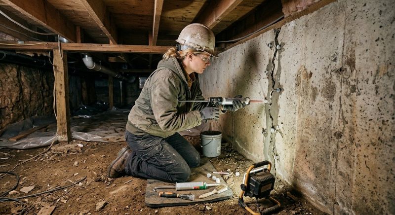 Basement Foundation Repair in Falling Waters, WV