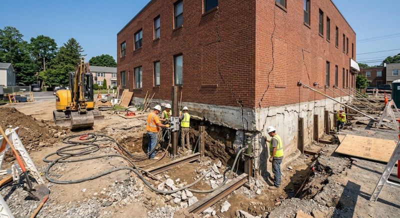 Building Foundation Repair in Falling Waters, WV