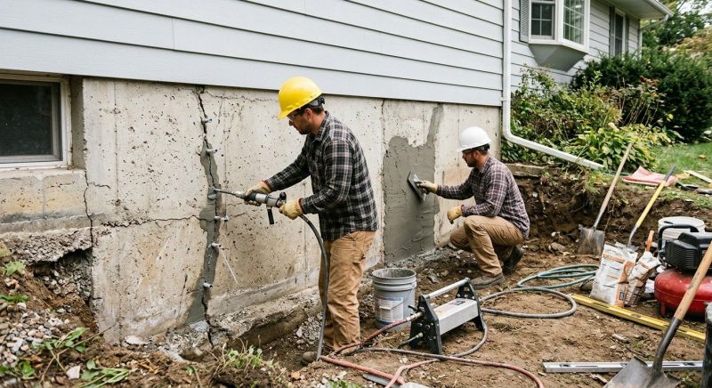 Cracked Foundation Repair in Clear Spring, MD