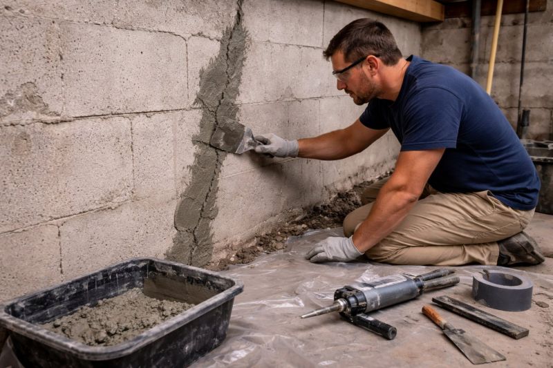 Foundation Crack Repair in Keymar, MD
