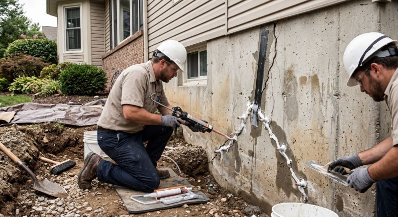 Foundation Cracks Repair in Hagerstown, MD