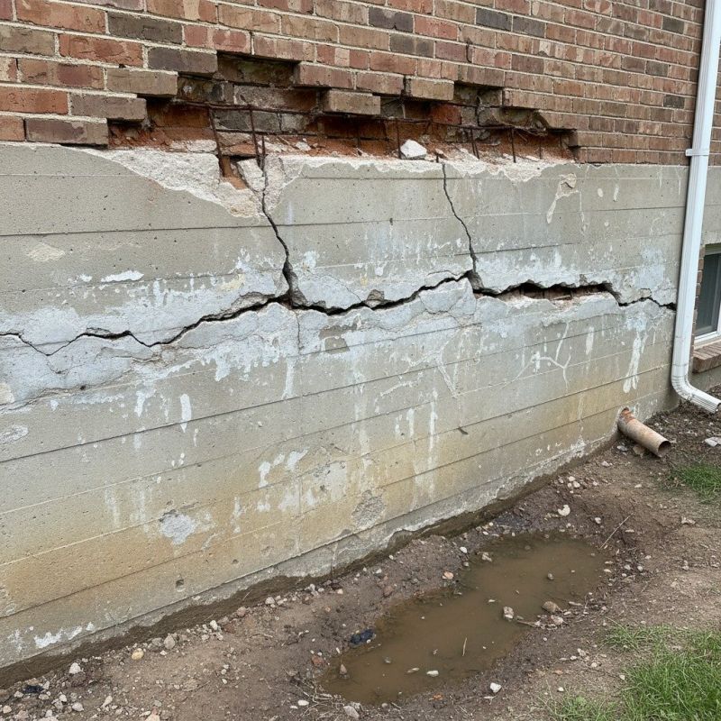 Foundation Damage Repair in Falling Waters, WV