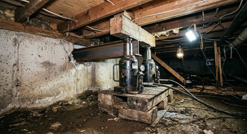 Foundation Jacking in Shepherdstown, WV