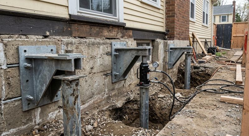 Foundation Pier Leveling in Hagerstown, MD