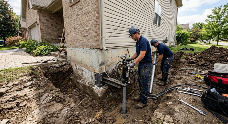 Foundation Settlement Repair in Hagerstown, MD