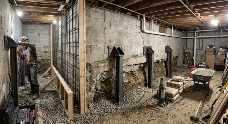 Foundation Stabilizing in Chambersburg, PA