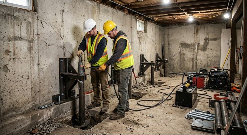 Foundation Stabilizing in Fairfield, PA