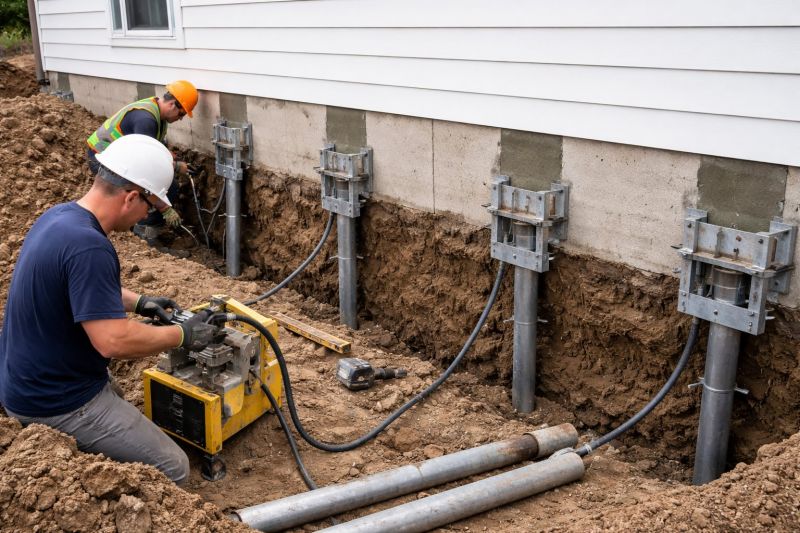 Helical Piers Installation in Hagerstown, MD