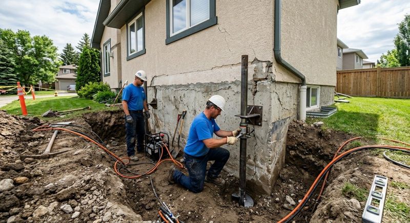 Helical Piers Installation in Hagerstown, MD