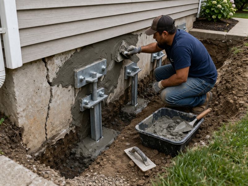 House Foundation Repair in Middletown, MD