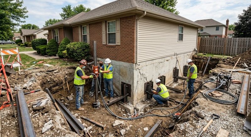 House Foundation Repair in Ranson, WV