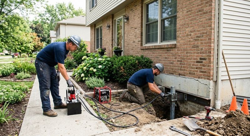 Settling Foundation Service in Waynesboro, PA