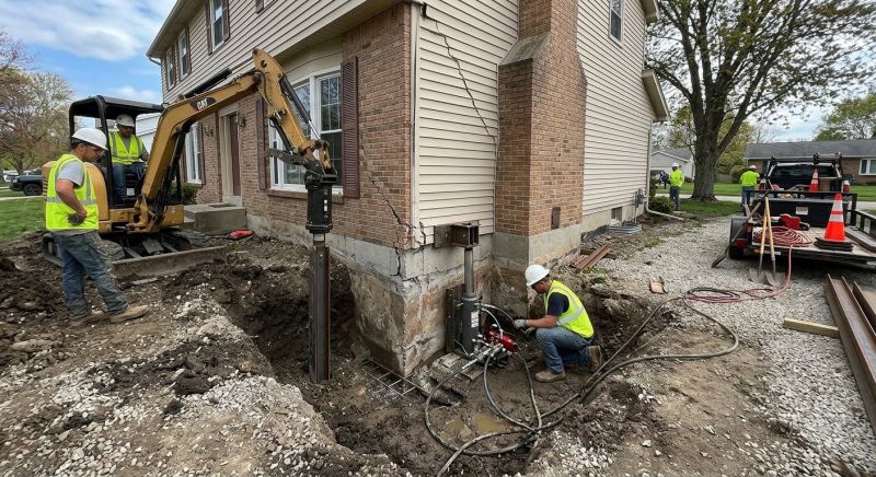 Sinking Foundation Repair in Falling Waters, WV