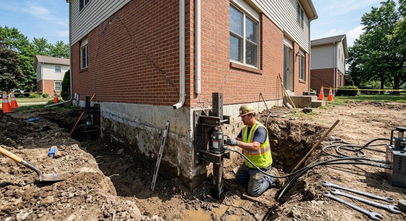 Sinking Foundation Repair in Martinsburg, WV