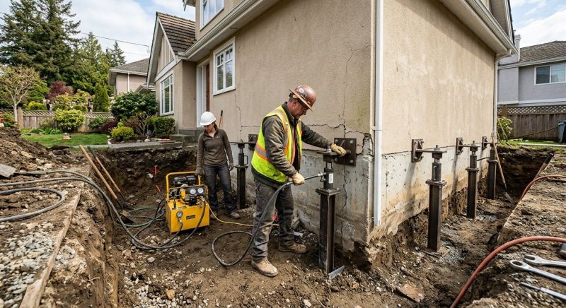 Sinking Foundation Repair in Ranson, WV