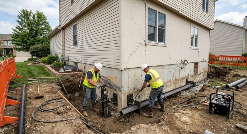 Sinking Foundation Repair in Williamsport, MD